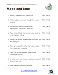 Mood and Tone Worksheets - 15 Worksheets.com