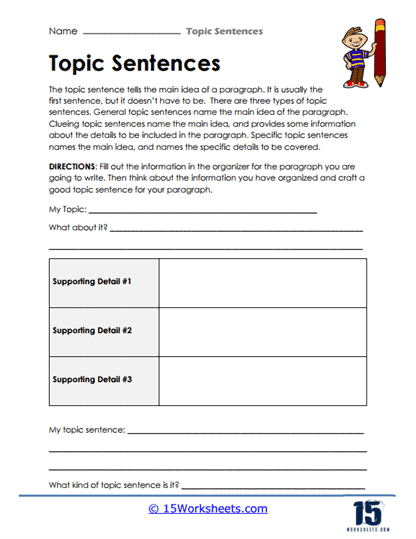 Topic Sentences #8