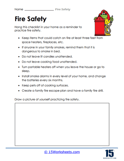 Fire Checklist Worksheet