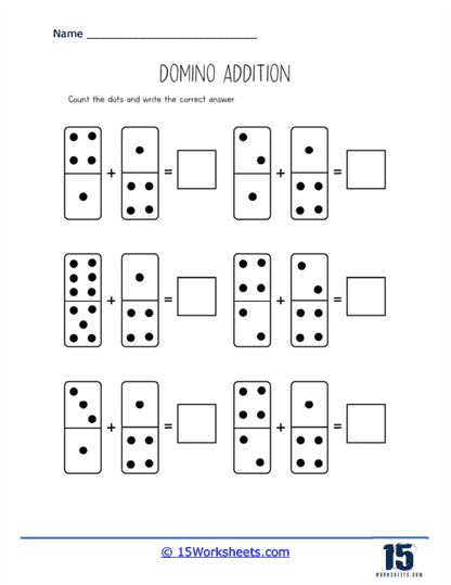 Domino Addition Top and Bottom