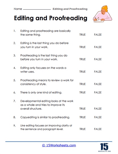 Editing and Proofreading #9