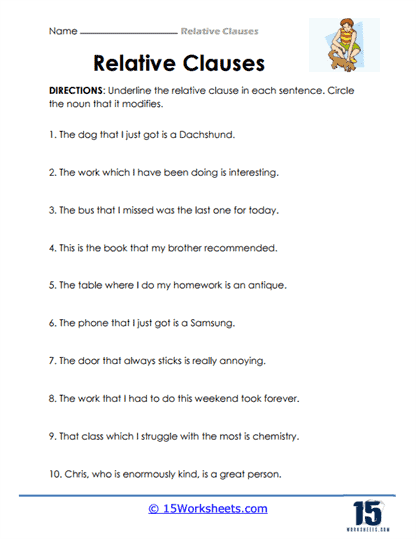 Relative Clauses #9