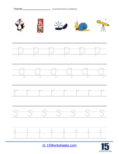 Lowercase Letters Worksheets - 15 Worksheets.com