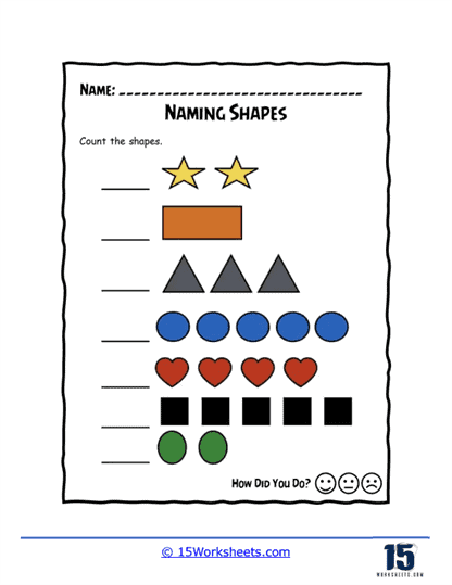 Count and Name Worksheet