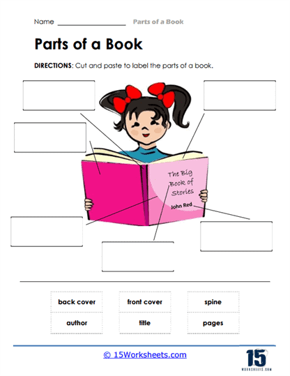 Parts of a Book Worksheets