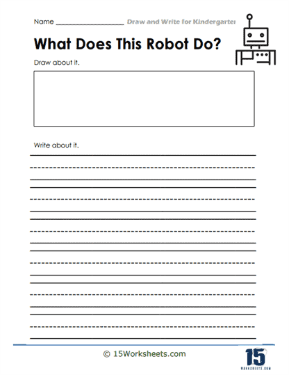 Free Primary Lined Writing Paper with Drawing Art Box - Free Worksheets -  Free4Classrooms