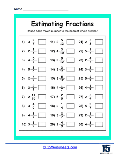 Fractions to Whole Numbers