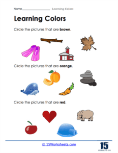 Learning Colors Worksheets - 15 Worksheets.com