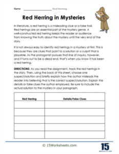 Red Herring Worksheets - 15 Worksheets.com