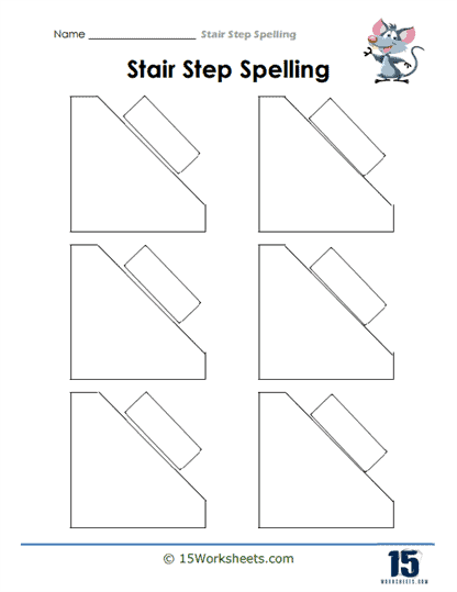 Blank Stair Template Worksheet
