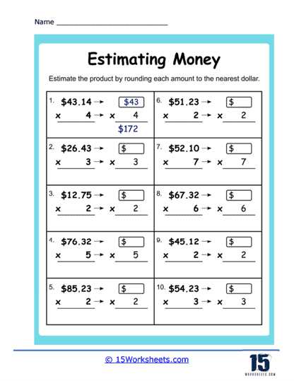 Estimating Money Products