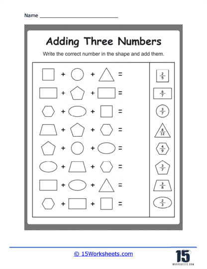 Shapes to Numbers