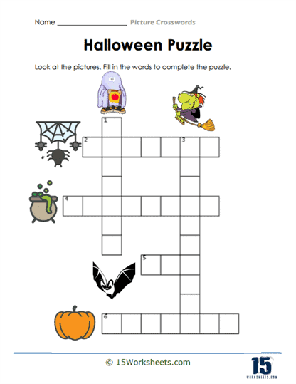 Halloween Puzzle Worksheet