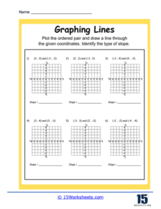 Graphing Lines Worksheets - 15 Worksheets.com