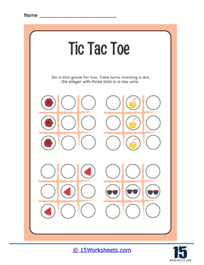 Tic Tac Toe Dots