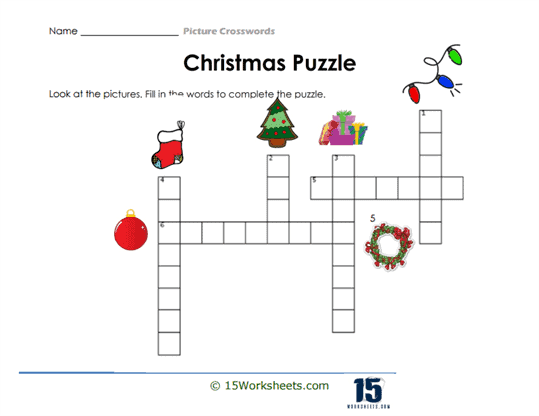 Christmas Puzzle Worksheet