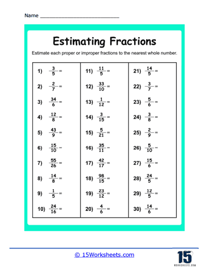 Estimating Fractions