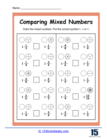 Color and Compare Worksheet