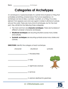 Archetype Worksheets | Literary Device - 15 Worksheets.com