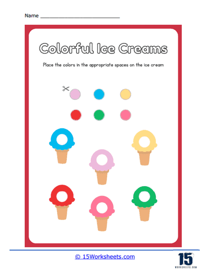 Colorful Ice Creams