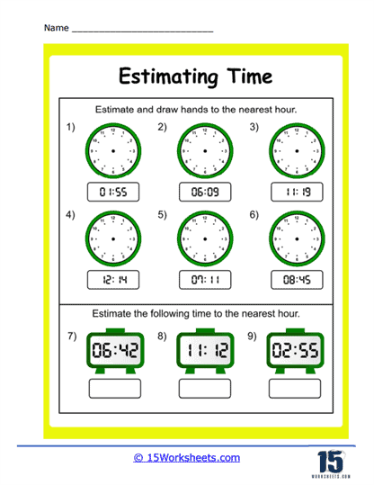 Digital and Analog Clocks