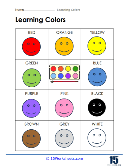 Learning Colors Worksheets - 15 Worksheets.com
