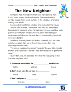 Short Stories With Questions Worksheets - 15 Worksheets.com