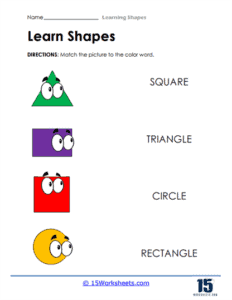 Learning Shapes Worksheets - 15 Worksheets.com