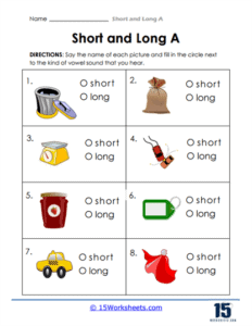 Short and Long A Worksheets - 15 Worksheets.com