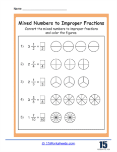 Fractions Worksheets - 15 Worksheets.com