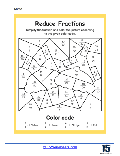 Color Code Puzzle Worksheet