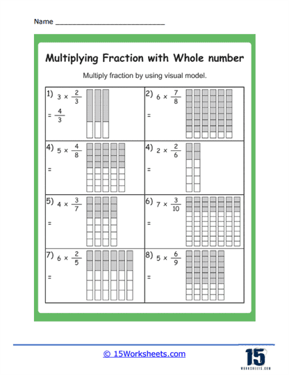 Fractional Products Worksheet