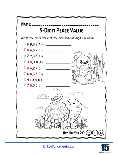 Name Crossed Out Place Worksheet