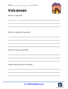 Volcanoes Worksheets - 15 Worksheets.com