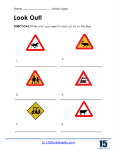 Safety Signs Worksheets - 15 Worksheets.com