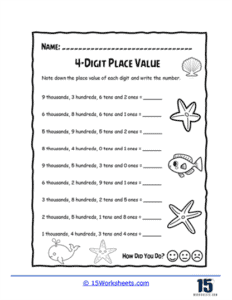 4-Digit Place Value Worksheets - 15 Worksheets.com