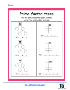 Factor Tree Worksheets - 15 Worksheets.com