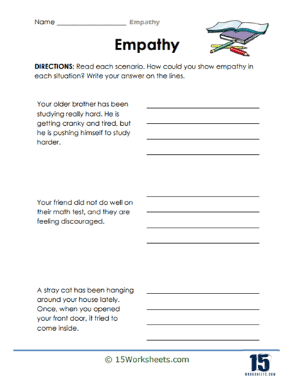 Empathy Worksheets - 15 Worksheets.com