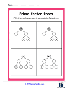 Factor Tree Worksheets - 15 Worksheets.com