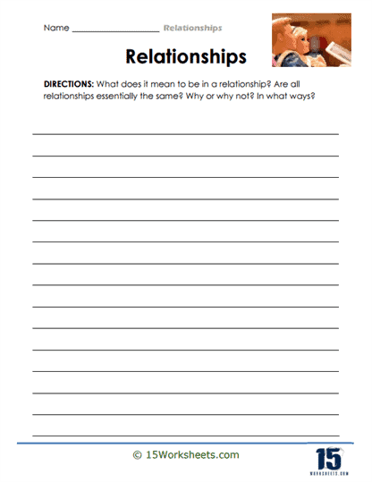 Relationships Worksheets - 15 Worksheets.com