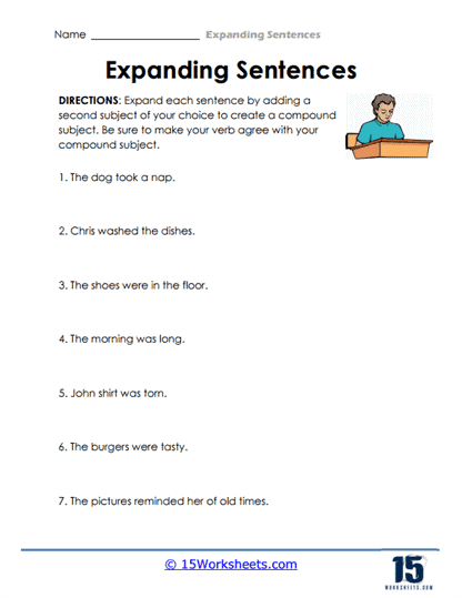 Expanding Sentences #14