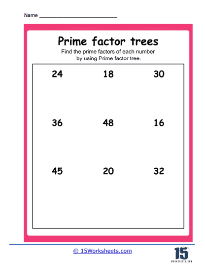 Factor Trees