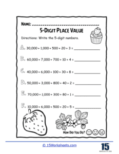 5-Digit Place Value Worksheets | Build Number Sense - 15 Worksheets.com
