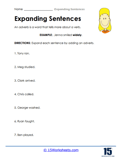 Expanding Sentences #3