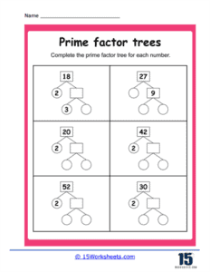 Factor Tree Worksheets - 15 Worksheets.com