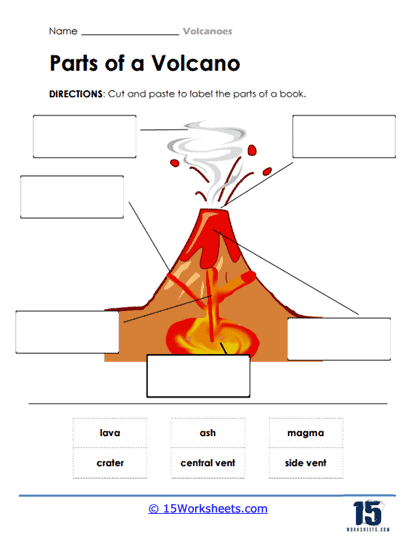 Volcanoe Worksheet Volcanoes Worksheets 15 Worksheets