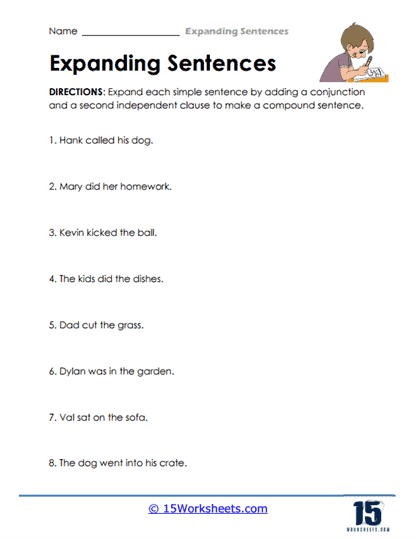 Expanding Sentences #4