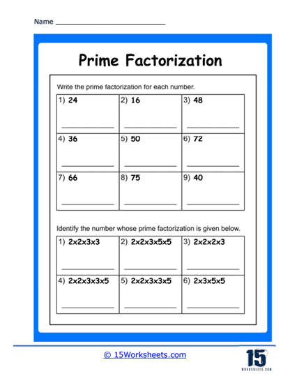 2-Way Prime Factorization