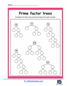 Factor Tree Worksheets - 15 Worksheets.com