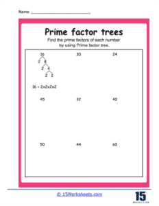 Factor Tree Worksheets - 15 Worksheets.com